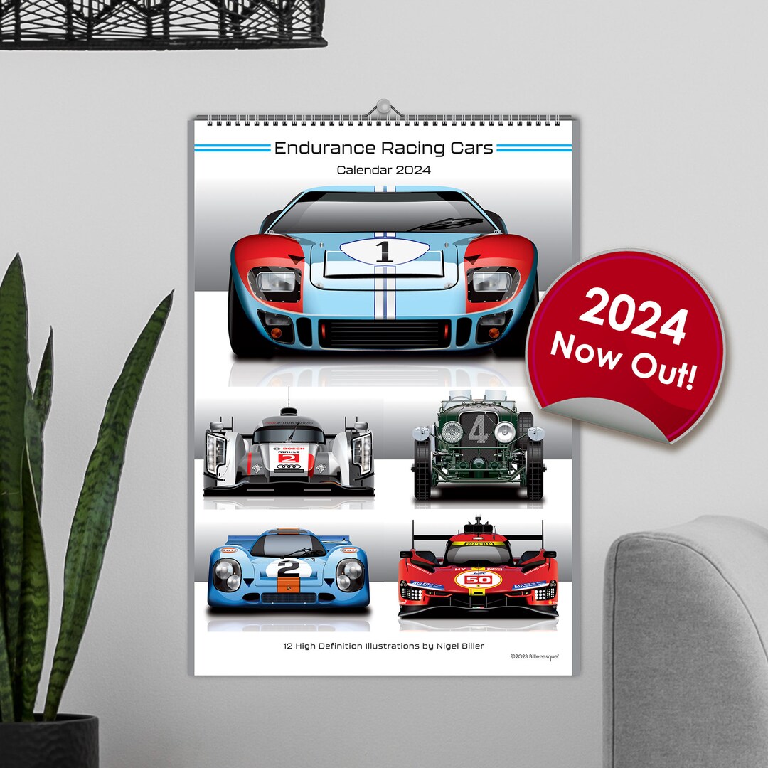Endurance Racing Car 2024 Calendar Classics Le Mans Etsy