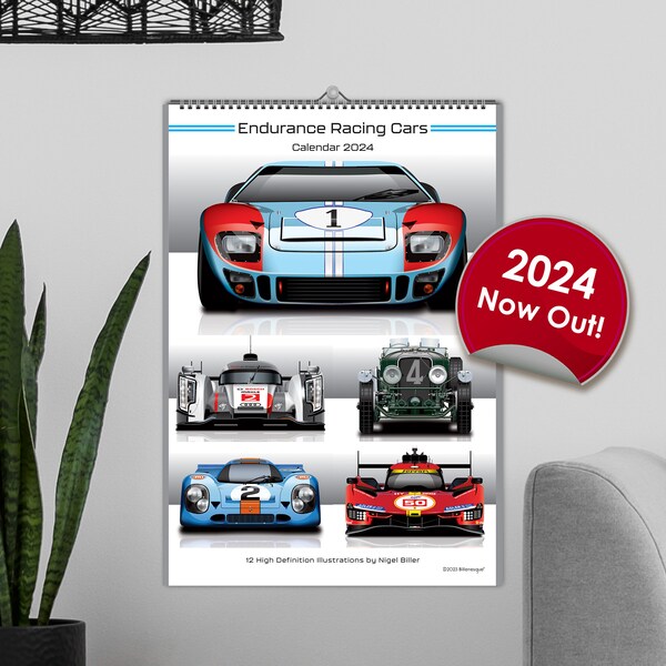 Car Calendars 2024 Etsy