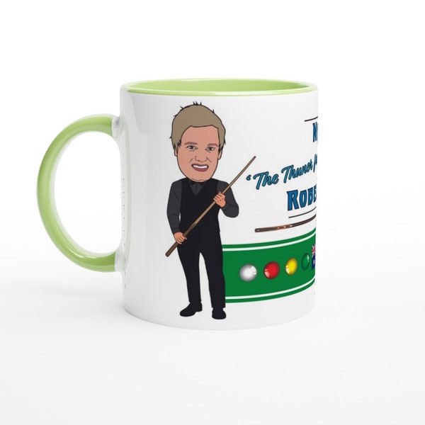 Neil Robertson Top 20 Legend - Caricature Mug - Choose your Colour