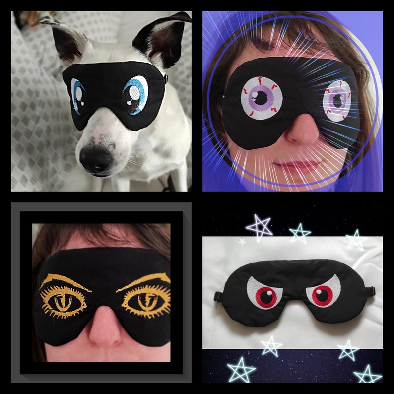 Schlafmaske Big Eyes Unisex Bild 7