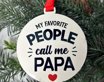 Grandfather Nickname Ornament - Custom