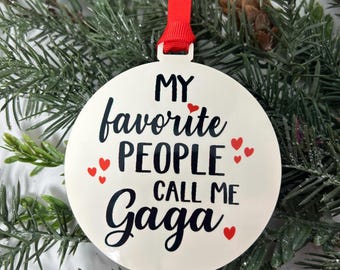 Grandmother Nickname Ornament - Custom