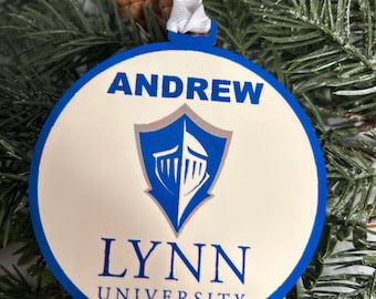 Lynn University personalized ornament