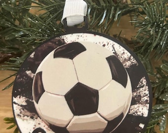 Soccer personalized ornament
