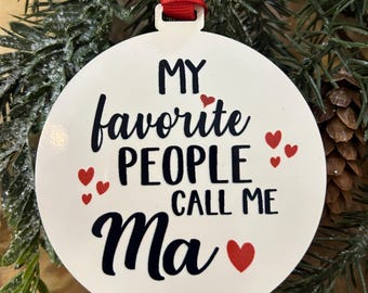 Ma personalized ornament - or any Grandma name!