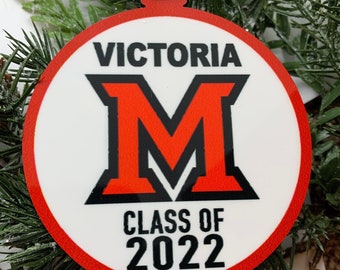 Miami University personalized ornament Ohio RedHawks