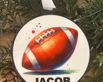 Football personalized ornament