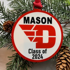 University of Dayton personalized ornament Flyers