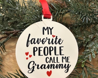 Grammy personalized ornament - or any Grandma name!
