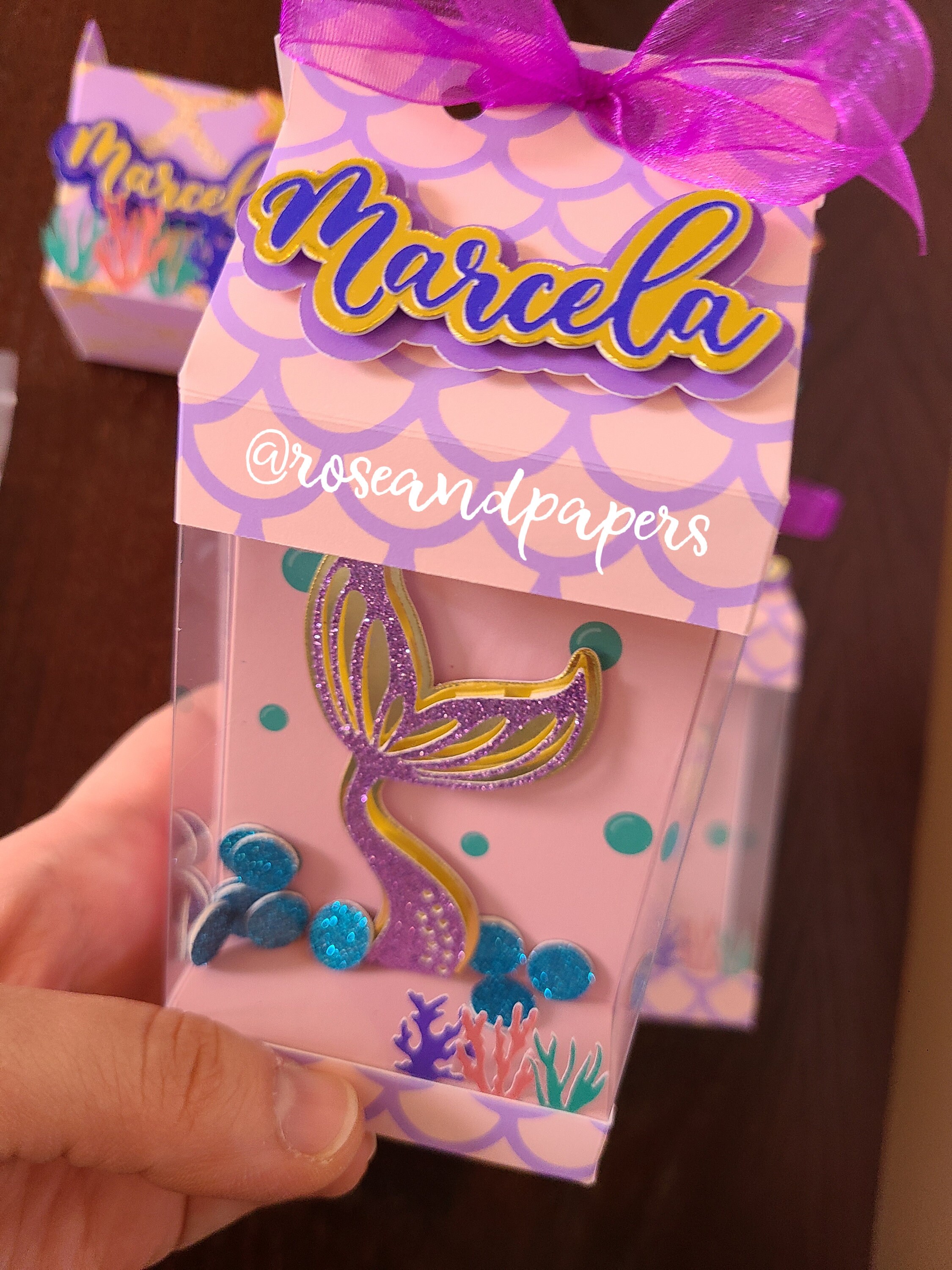 Mermaid Party Favor Boxes / Mermaid Treat Boxes / Birthday Etsy Ireland