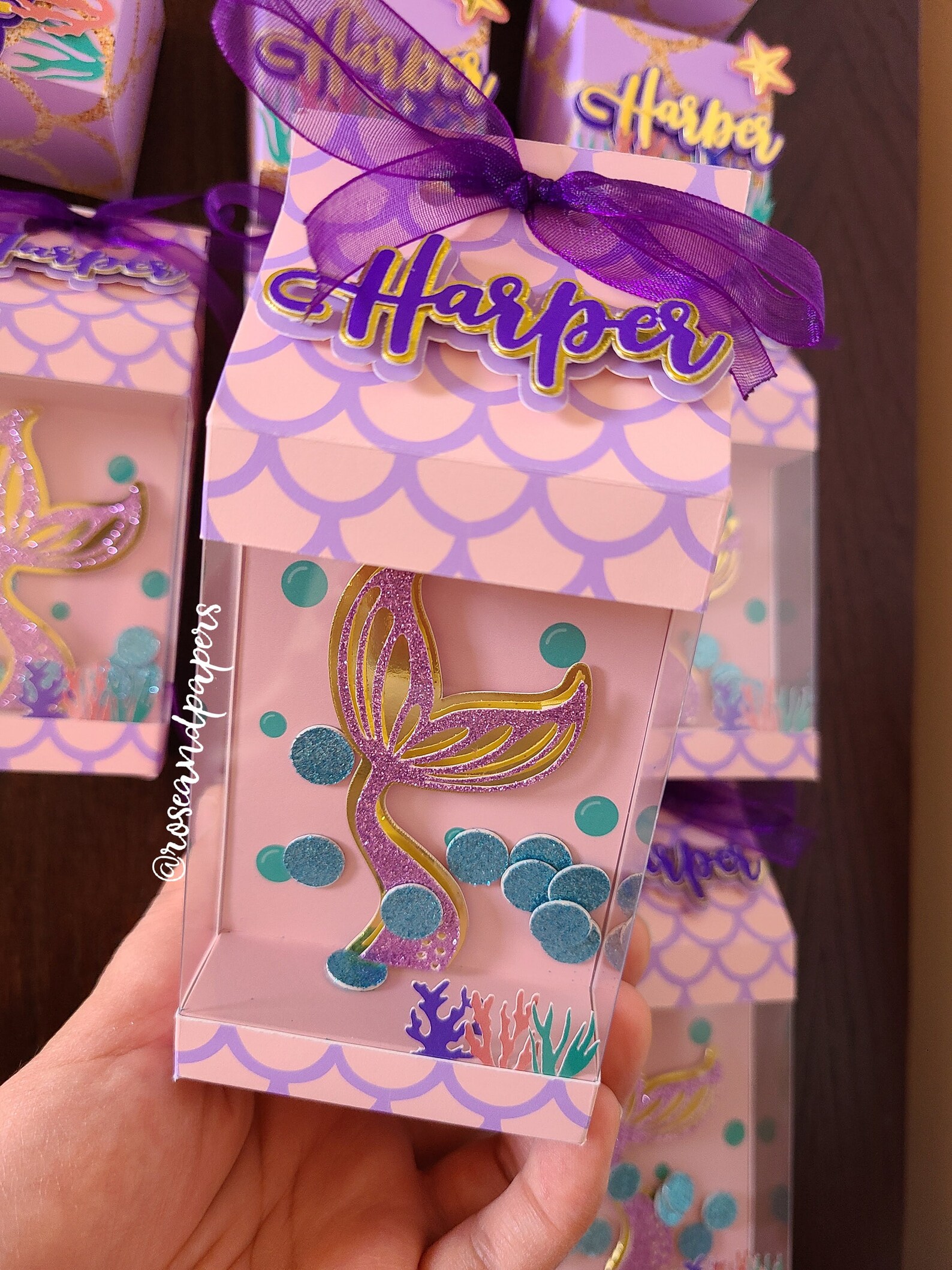 Mermaid Party Favor Boxes / Mermaid Treat Boxes / Birthday Etsy Ireland