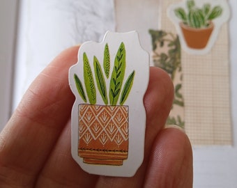 Succulent Journal Stickers,  pot plant planner stickers