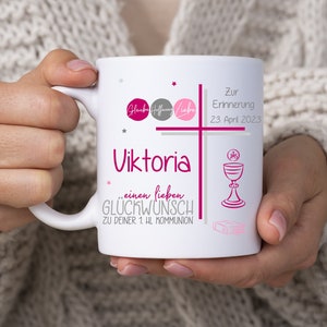 Tasse zur Kommunion Geschenk Viktoria
