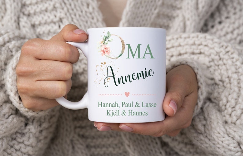 Geschenk Uroma Tasse Kaffeetasse mit Namen personalisiert Ur-Oma Bild 8