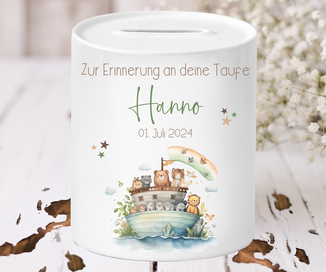 Mousehouse Gifts Arche Noah Spardose – Kinder Spardose, Geschenk Für Jungen & Mädchen