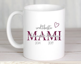 Einzigartiges Geschenk Kaffeetasse weltbeste Mama Mami