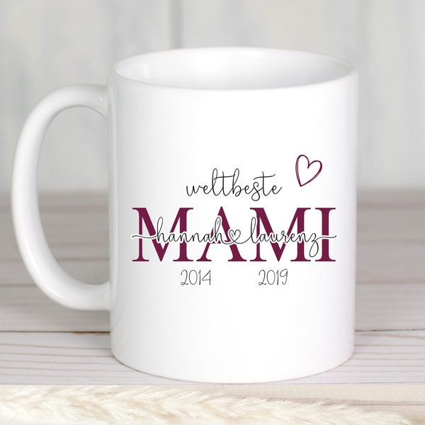 Einzigartiges Geschenk Kaffeetasse weltbeste Mama Mami