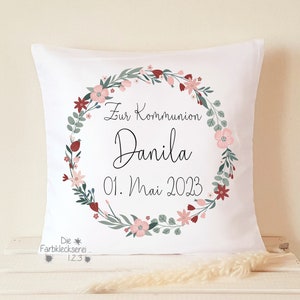 Geschenk zur Konfirmation Kissen personalisiert Monogramm Bild 7