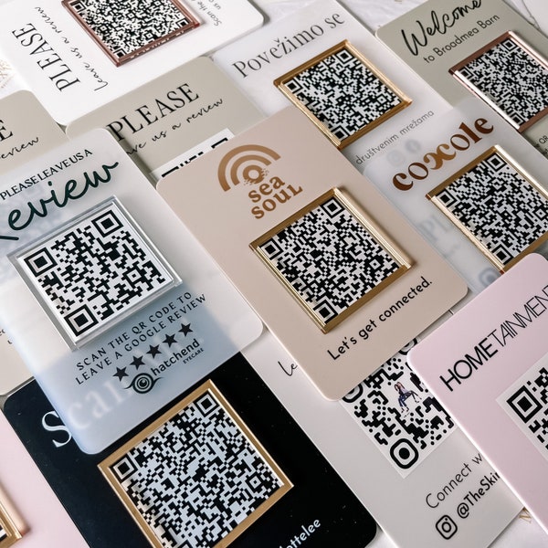 Mini QR Display Sign