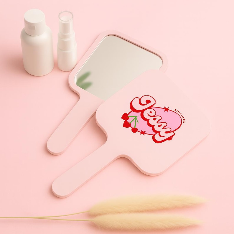 Miroir à main personnalisé avec logo personnalisé - Miroir de salon personnalisé pour maquilleurs, prothésistes, coiffeurs et coiffeurs image 8