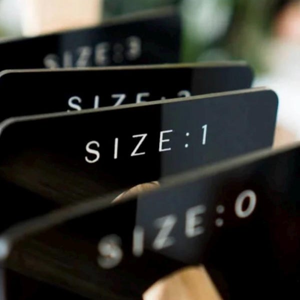 6 x Acrylic Clothes Dividers | Clothing Hangers | Nursery Wardrobe Organiser | Boutique Store