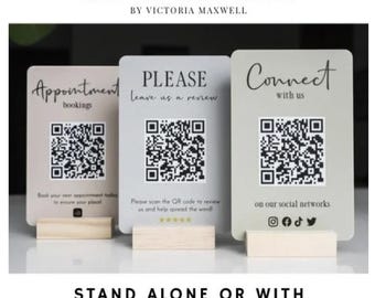 MAYU PCO QR未使用 Mini QR Display Sign - Etsy