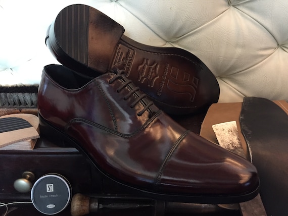 Men's Oxford Shoes - Maroon