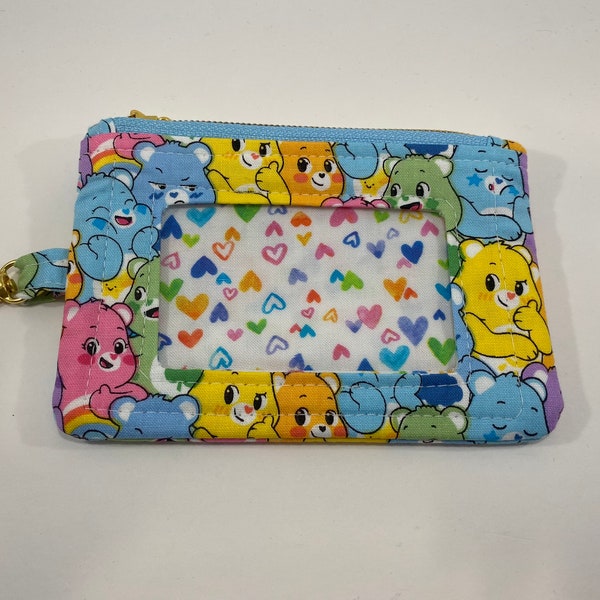 Care Bears Inspired Zippered ID Case