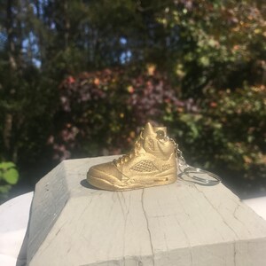 Air Jordan 4 IV oro Nike llavero 3D zapatillas | Etsy