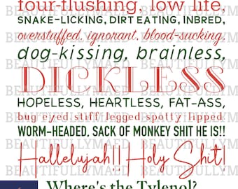 Christmas Vacation Quote Rant SVG PNG Digital Download