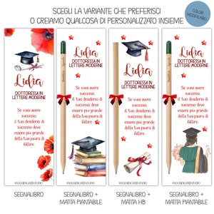 Segnalibro / segnaposto Laurea matita piantabile , matita , penna