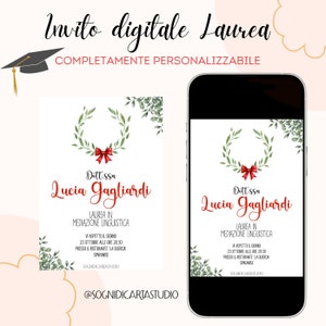 Digital Invitation graduation -Invito digitale Laurea