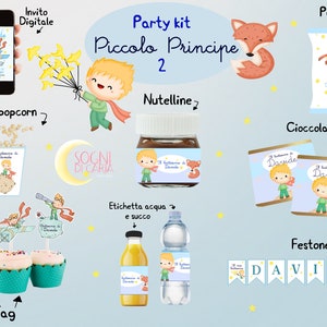 Party kit piccolo principe battesimo bomboniere confetti compleanno