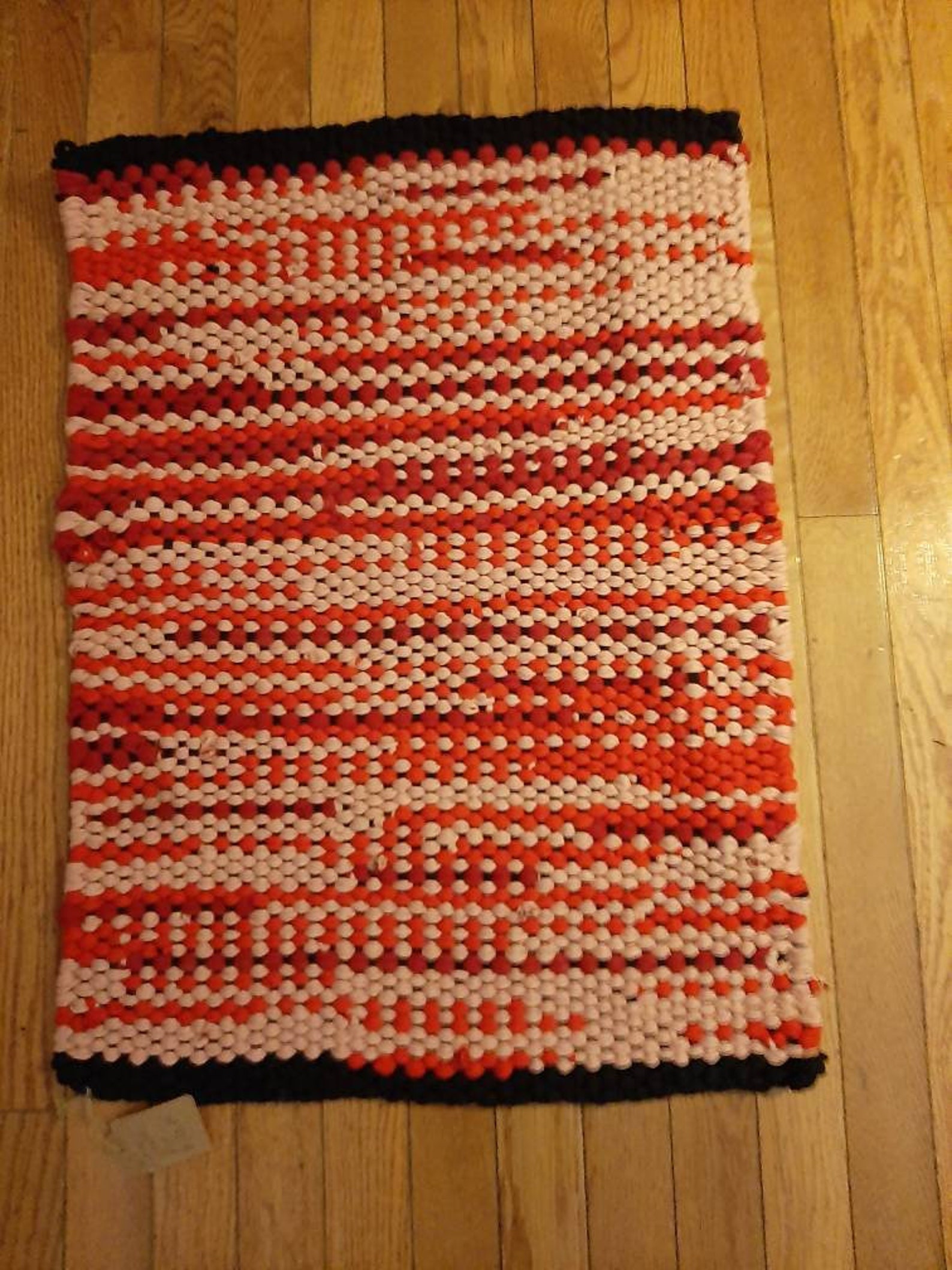 Plain Weave Rag Rug. 30x 20 Etsy