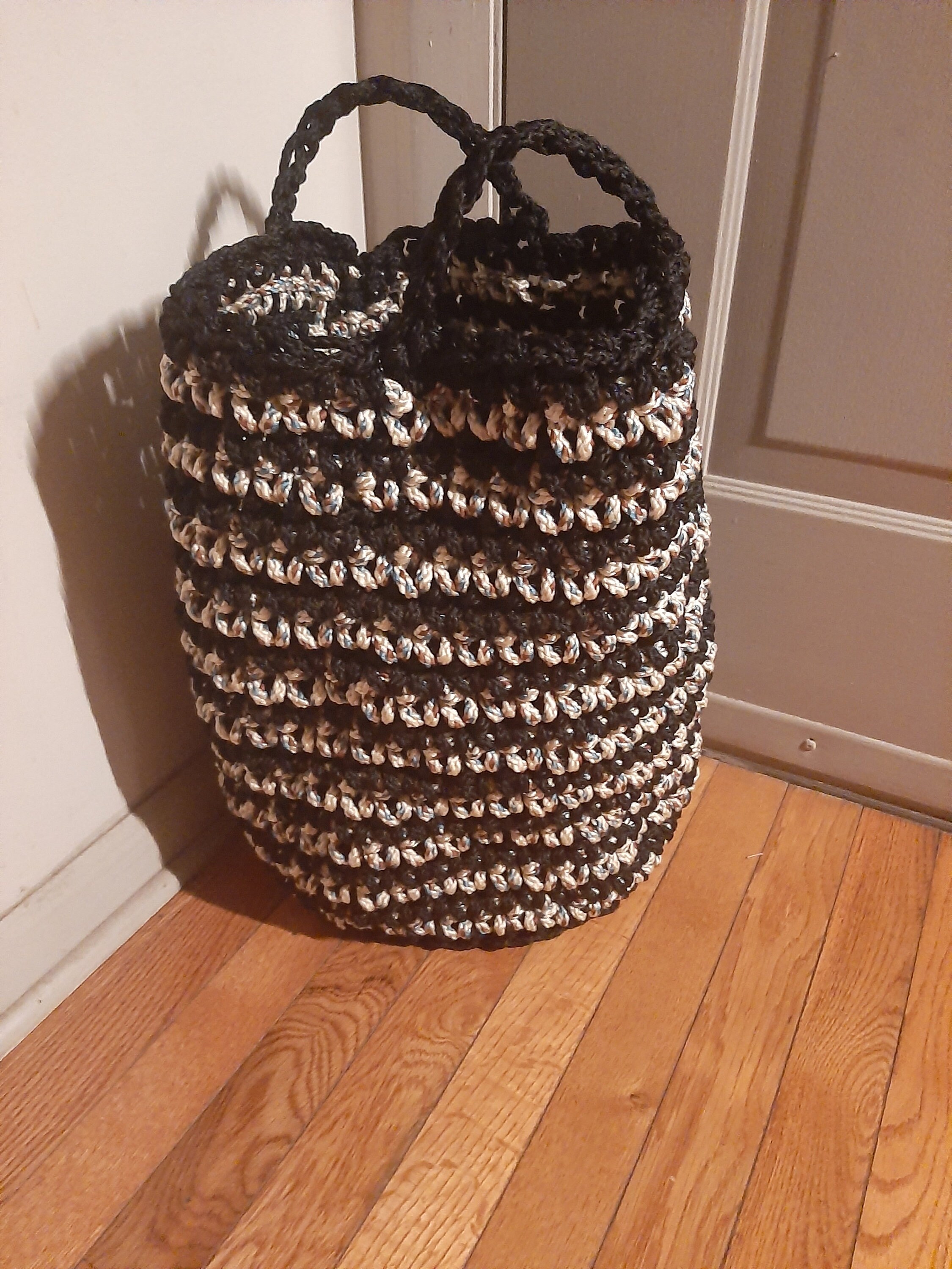 Mini Cotton Crochet Handbag - Cord main image 1