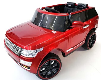 Battery Operated Ride On Range Rover Style Car 2.4G Remote Control 1-Big Seats 12 Volt Electric Vehicles  Bluetooth Connection Radio FM