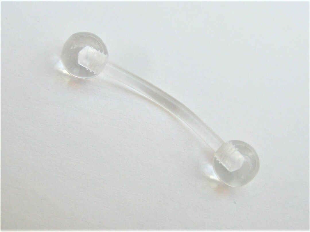 Clear Retainer Bioflex Belly Bar 6mm to 30mm Etsy