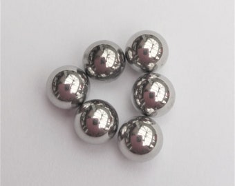 Set of 6 Spare Steel Top Balls for Belly Bar 5mm, 4mm, 3mm(tiny)