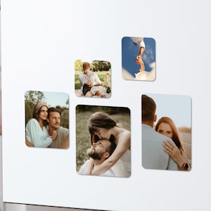 Custom Fridge Photo Magnet/Personalized Photo Gift for Her/Photo Christmas Gift/Picture Magnet/Gift for Couples/Holiday Gift for Mom,Family