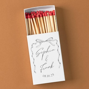 50 Wedding Match boxes/Custom Wedding Matches/Wedding Favor/Custom Wedding Matchbook/Personalized Matches for Wedding/Bridal Shower Matchbox