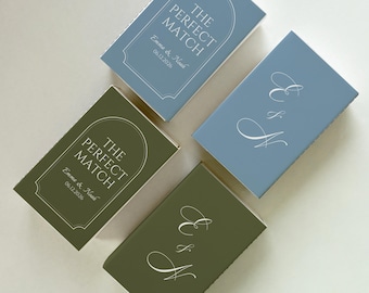 Bulk Wedding Matches, Personalized Wedding Favors, The Perfect Match Custom Matchbox, Wedding Decor, Bridal Shower & Engagement Party Favors