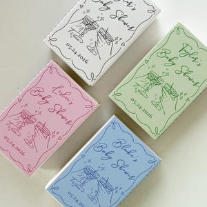 Custom 30th Birthday Matchbox Birthday Party Matchbook Favors Personalized Matches for Birthday Party, Baby Shower, Bachelorette, Bach Trip