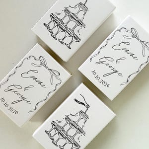 Personalized Wedding Matchbox/Wedding Favors/Champagne Tower Wedding Matches/Custom Wedding Matchbook/The Perfect Match Personalized Matches