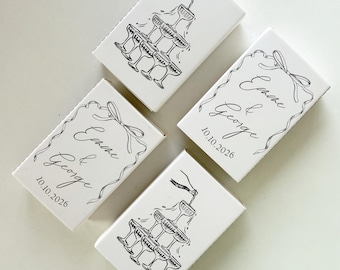Personalized Wedding Matchbox/Wedding Favors/Champagne Tower Wedding Matches/Custom Wedding Matchbook/The Perfect Match Personalized Matches