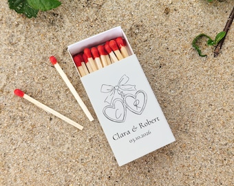 Custom Matchbooks for Bulk Wedding Favors, Personalized Wedding Matchboxes, Wedding Matches, Wedding Guest Favors, Unique Reception Favors