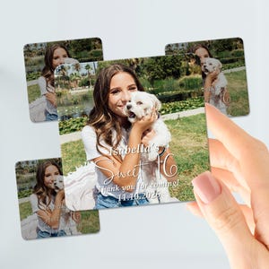 Sweet 16 Party Favors Custom Quinceañera Birthday Magnets Photo Quinceañera Magnets Favors Sweet 15 Party Favors Mis Quince Party Favors