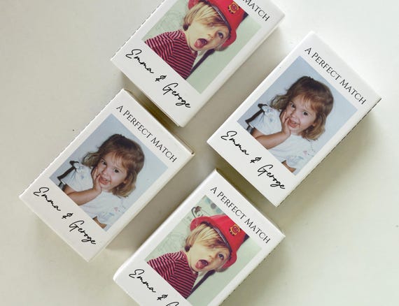 Custom Matchbooks/Wedding Match Favors/A Perfect Match Matches with Photo/Wedding Decor/Wedding Gift/Bridal Shower/Bar Decor/Party Favor