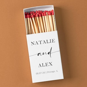 Wedding Matchbooks/Custom Wedding Matches Favor/Bulk Wedding Matches/Custom Wedding Matchbook/The Perfect Match Personalized Matches