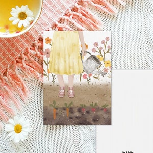 Postkarte Gartenträume | Blumen | Grußkarte | Frühling | Recyclingpapier