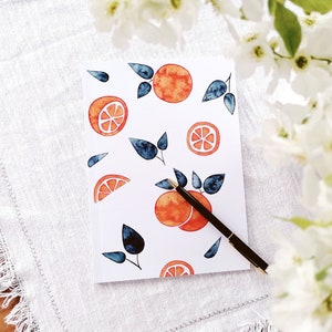 A5 Notizbuch "Orangen" | Bullet Journal | Notizen | Skizzen | Schreiben